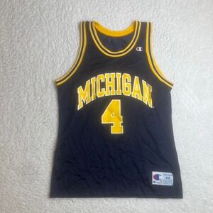 Vintage Champion Cris Webber Michigan basketball jersey 90s USA‎ made 44